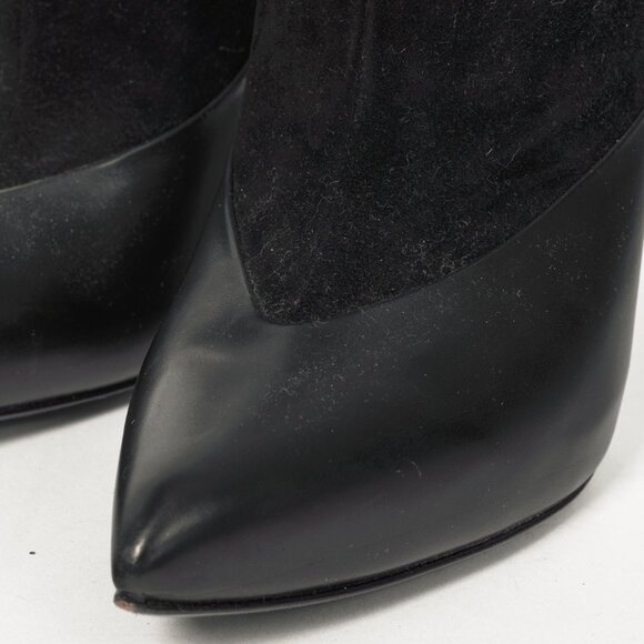 Jimmy Choo Diad Black Suede & Nappa Leather Ankle Boots - Picture 7 of 10